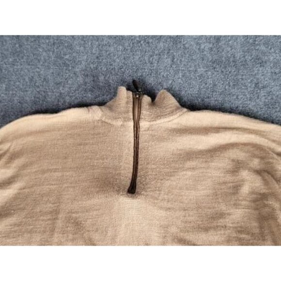 ORVIS Sweater Men Sz XL Merino Wool 1/4 Zip 9G6T Pullover Long Sleeve Winterwear - Picture 4 of 11